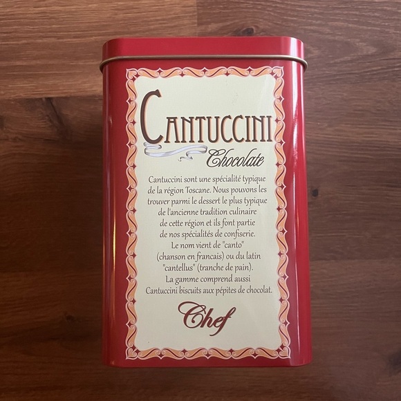 Vintage Chef Cantuccini Chocolate Style Storage Tin (Empty) - Picture 2 of 7